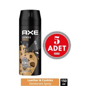 Axe Leather ve Cookies 5x150 ml Erkek Sprey Deodorant