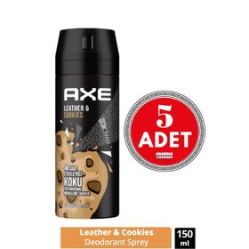 Axe Leather ve Cookies 5x150 ml Erkek Sprey Deodorant