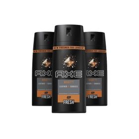 Axe What Leather Cookies 3x150 ml Erkek Deodorant Sprey