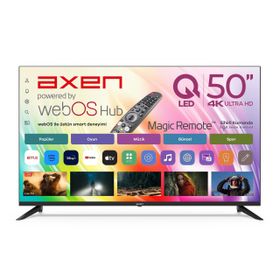 Axen AX50QUPRL-W02M 50 inç 126 Ekran 4K Ultra HD WebOS QLED TV