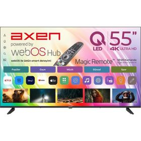 Axen AX55QUPRL-W02M 55 inç 139 Ekran 4K Ultra HD WebOS QLED TV