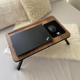 Axolotl Folding Telefon ve Tablet Bölmeli Katlanır Ayaklı Laptop Sehpası Notebook Bilgisayar Çalışma Masası