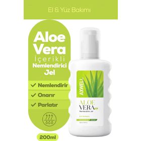 Axwell Aloe Vera 200 ml Yoğun Nemlendirici ve Yatıştırıcı Etkili Jel