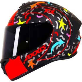Axxis Draken Crazy Matt Red Full Face Kırmızı Renkli Motosiklet Kaskı