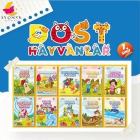 Ay Çocuk Yayınları 1. Sınıf Hikaye Kitabı Seti 10 Kitap Dost Hayvanlar
