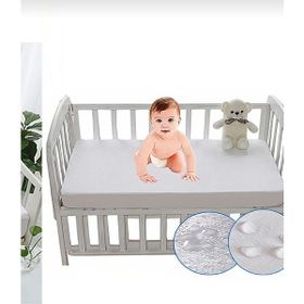 AY Home 70 x 140 CM Beyaz Pamuklu Sıvı Geçirmez Beşik Yatağı Koruyucu