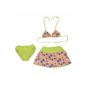 AY-MAY'S Ç113B Kız Çocuk Likralı Etekli Bikini Takımı