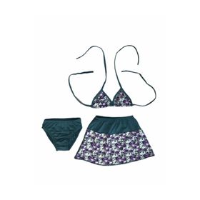 AY-MAY'S S230D Likralı Etekli Kız Çocuk Bikini Takımı