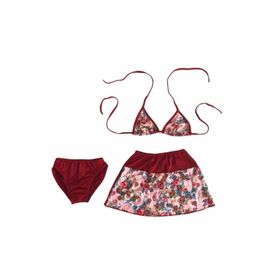 AY-MAY'S S232D Likralı Etekli Kız Çocuk Bikini Takımı