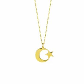Ay Yıldız Gold Altın Kolye