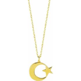 Ay Yıldız Gold Altın Kolye