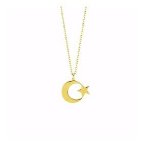 Ay Yıldız Gold Altın Kolye
