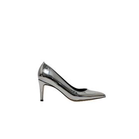 AYAKKABIBU 170 İnce Topuklu Stiletto Platin Ayna Kadın Ayakkabı