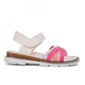 Ayakmod 001 Beyaz Pembe Çocuk Sandalet