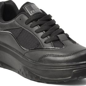 Ayakmod 153 Siyah Kalın Taban Kadın Sneaker