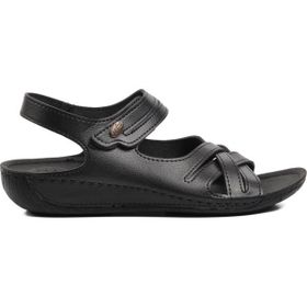 Ayakmod 16-035 Siyah Kadın Sandalet