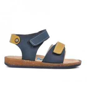 Ayakmod 210109 Lacivert-Bej-Hardal Comfort Erkek Çocuk Sandalet