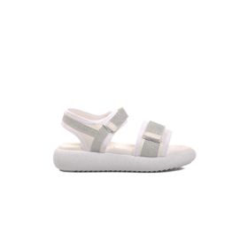 Ayakmod 24-402-F Beyaz Gümüş Kız Çocuk Sandalet