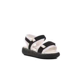 Ayakmod 24-402-P Siyah-Beyaz Kız Çocuk Sandalet