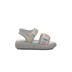 Ayakmod 24-402-P Yeşil-Gökkuşağı Kız Çocuk Sandalet