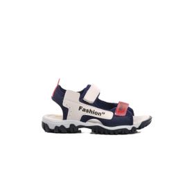Ayakmod 24-410-F Lacivert-Beyaz-Kırmızı Erkek Çocuk Sandalet