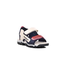 Ayakmod 24-410-P Lacivert Beyaz Kırmızı Erkek Çocuk Sandalet