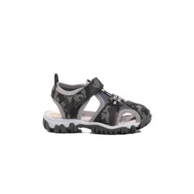 Ayakmod 24-418-B Gri Kamuflaj Erkek Çocuk Sandalet