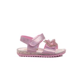 Ayakmod 24-419-B Pembe Simli Kız Çocuk Sandalet