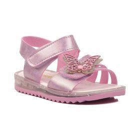 Ayakmod 24-419-B Pembe Simli Kız Çocuk Sandalet