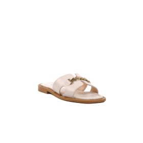 Ayakmod 246041 Z Beyaz Hafif İnce Taban Kadın Terlik