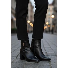 Ayakmod 262326 Z Siyah Cilt Kadın Bot