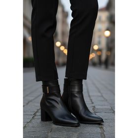 Ayakmod 262326 Z Siyah Cilt Kadın Bot