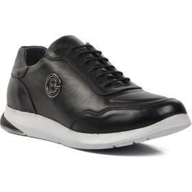Ayakmod 4378 Siyah-Beyaz Deri Erkek Casual Ayakkabı