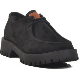 Ayakmod -54319 Z Siyah Süet Suni Deri Erkek Günlük Ayakkabı