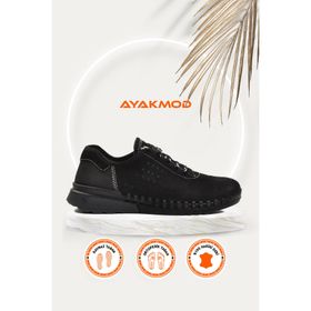 Ayakmod 6207 Siyah Deri Erkek Günlük Ayakkabı
