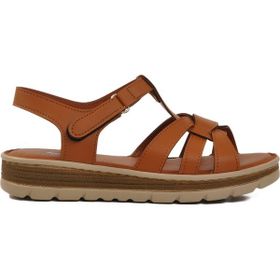 Ayakmod 673572 Z Taba Topuklu Kadın Sandalet