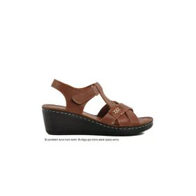 Ayakmod 673572 Z Taba Topuklu Kadın Sandalet