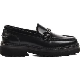 Ayakmod 7710 Siyah Açma Deri Erkek Loafer Ayakkabı