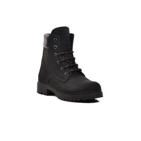 Ayakmod 90001-9 Siyah Nubuk Hakiki Deri Unisex Bot