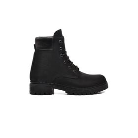 Ayakmod 90001-9 Siyah Nubuk Hakiki Deri Unisex Bot