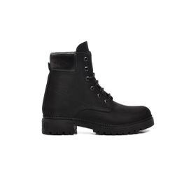 Ayakmod 90001-9 Siyah Nubuk Hakiki Deri Unisex Bot