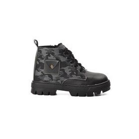 Ayakmod Arz 2301003-F Siyah Gri Kamuflaj Unisex Çocuk Bot