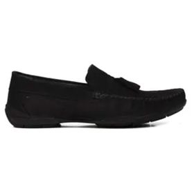 Ayakmod D7218 Siyah Nubuk Hakiki Deri Erkek Loafer Ayakkabı