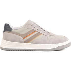 Ayakmod LO1987-2090 M Gri Süet Bej Süet Deri Erkek Casual Ayakkabı