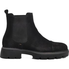 Ayakmod Premium 1158 Siyah Süet Deri Erkek Bot