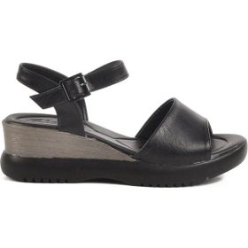 Ayakmod T-003 Z Siyah Topuklu Kadın Sandalet