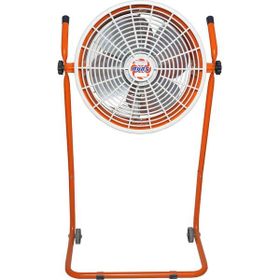 Ayas Devekuşu Retro Turuncu Tekerlekli Sanayi Tipi Vantilatör