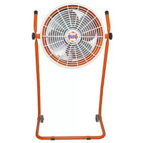 Ayas Devekuşu Retro Turuncu Tekerlekli Sanayi Tipi Vantilatör