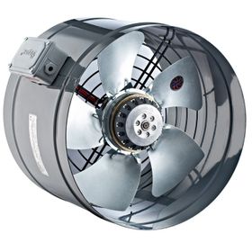 Ayas YBA-315-2K-M 2570 D/D 220/230 31.5 cm Çap Monofaze Yuvarlak Kanal Tipi Aksiyel Fan