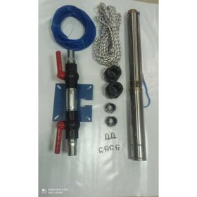 Aycı Mühendislik 4SD6/8 1 Hp Alarko Trifaze 40 mt Yassı Kablolu 80 mt Halatlı Çift Vanalı Akıtma Başlıklı Takım Dalgıç Pompa